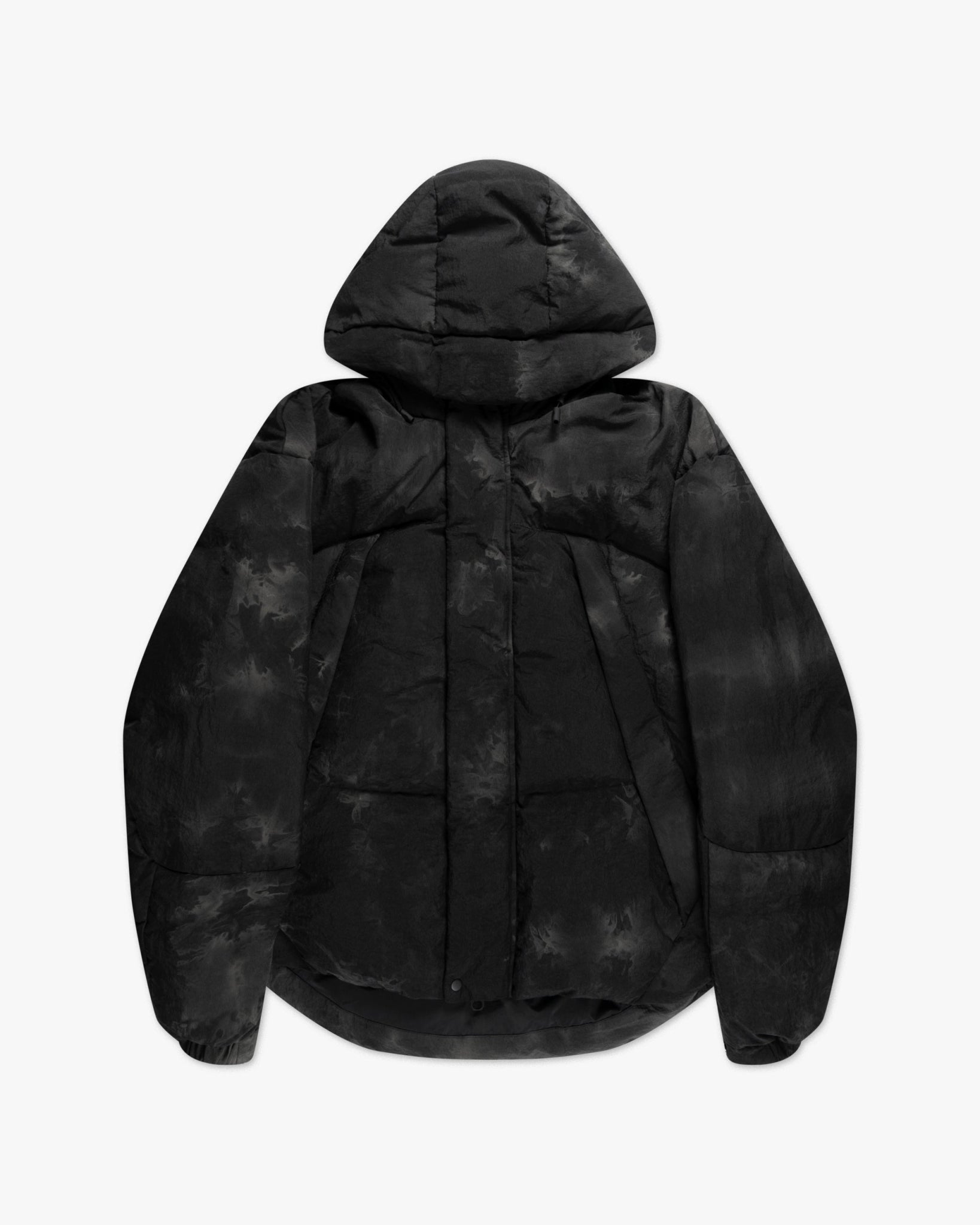 Schwarze Camouflage Kapuzen Daunen Jacke von JG1 - Coats & Jackets JG1 BY JUSTIN