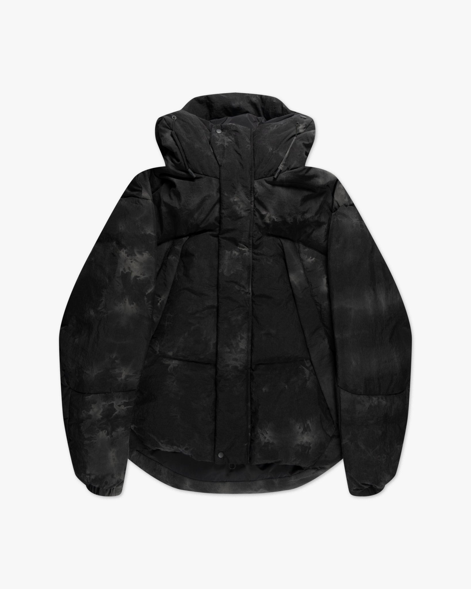 Schwarze Camouflage Kapuzen Daunen Jacke von JG1 - Coats & Jackets JG1 BY JUSTIN