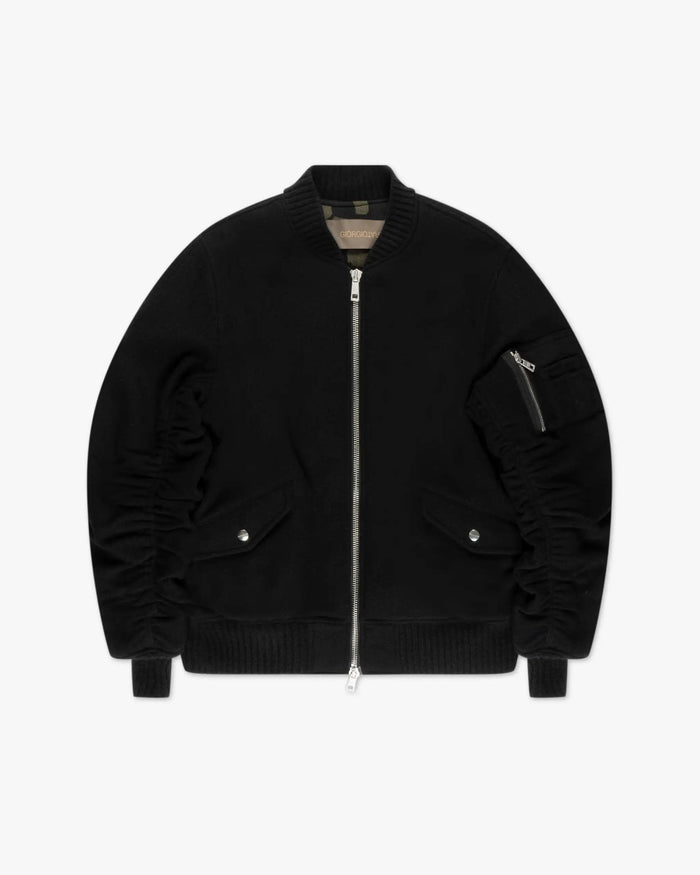 Schwarze Classic Bomber Jacke von Giorgio Brato
