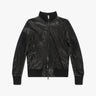 Schwarze Classic Leather Zip Jacke mit Kragen von Giorgio Brato - Coats & Jackets GIORGIO BRATO