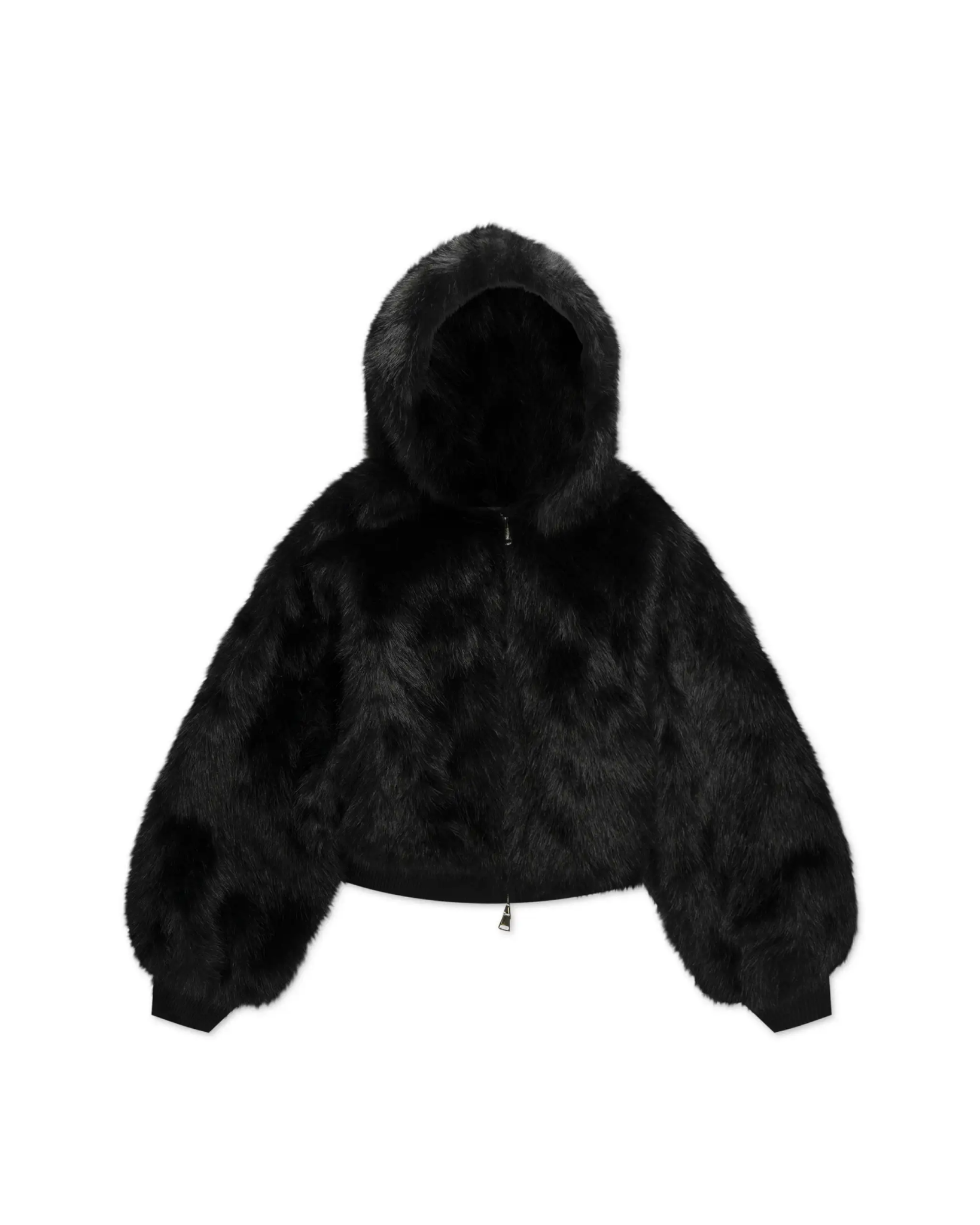 Schwarze Fake Fur Bomber Jacke von Betta Corradi - Coats & Jackets BETTA CORADI