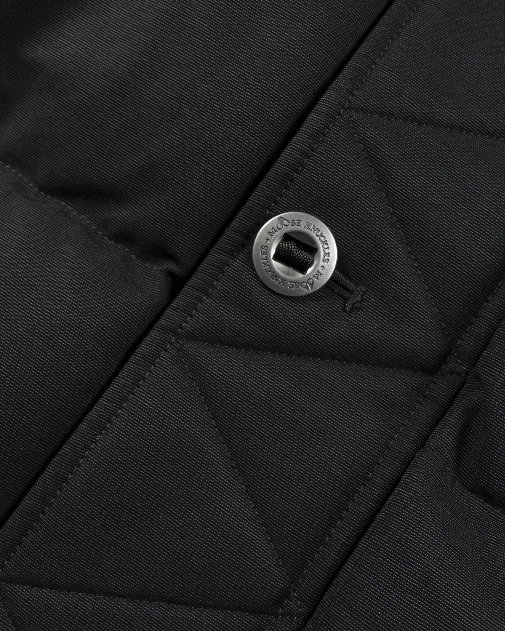 Schwarze Gefittete Icon 3Q Heavy Canvas Jacke von Moose Knuckles - Coats & Jackets MOOSE KNUCKLES