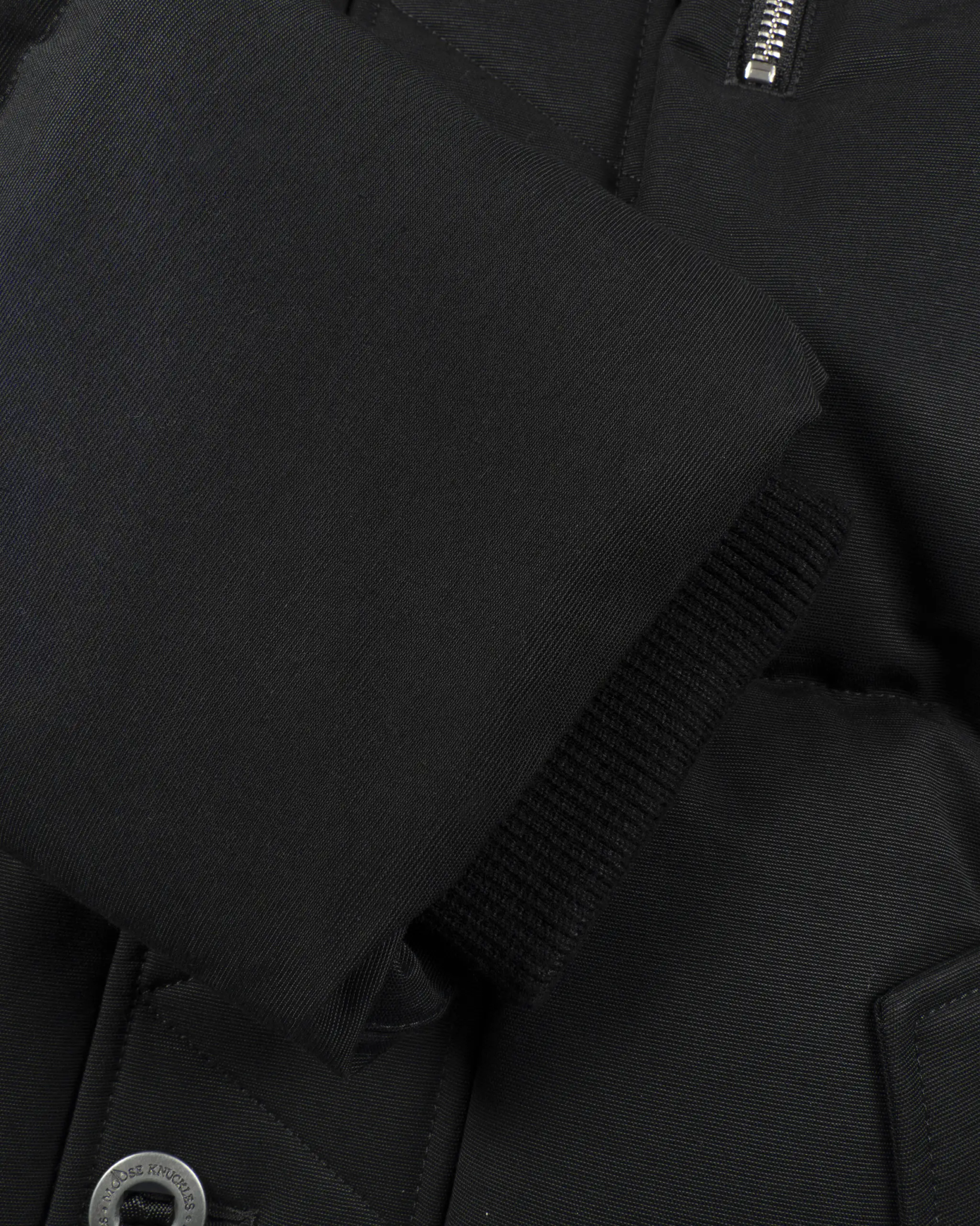 Schwarze Gefittete Icon 3Q Heavy Canvas Jacke von Moose Knuckles - Coats & Jackets MOOSE KNUCKLES