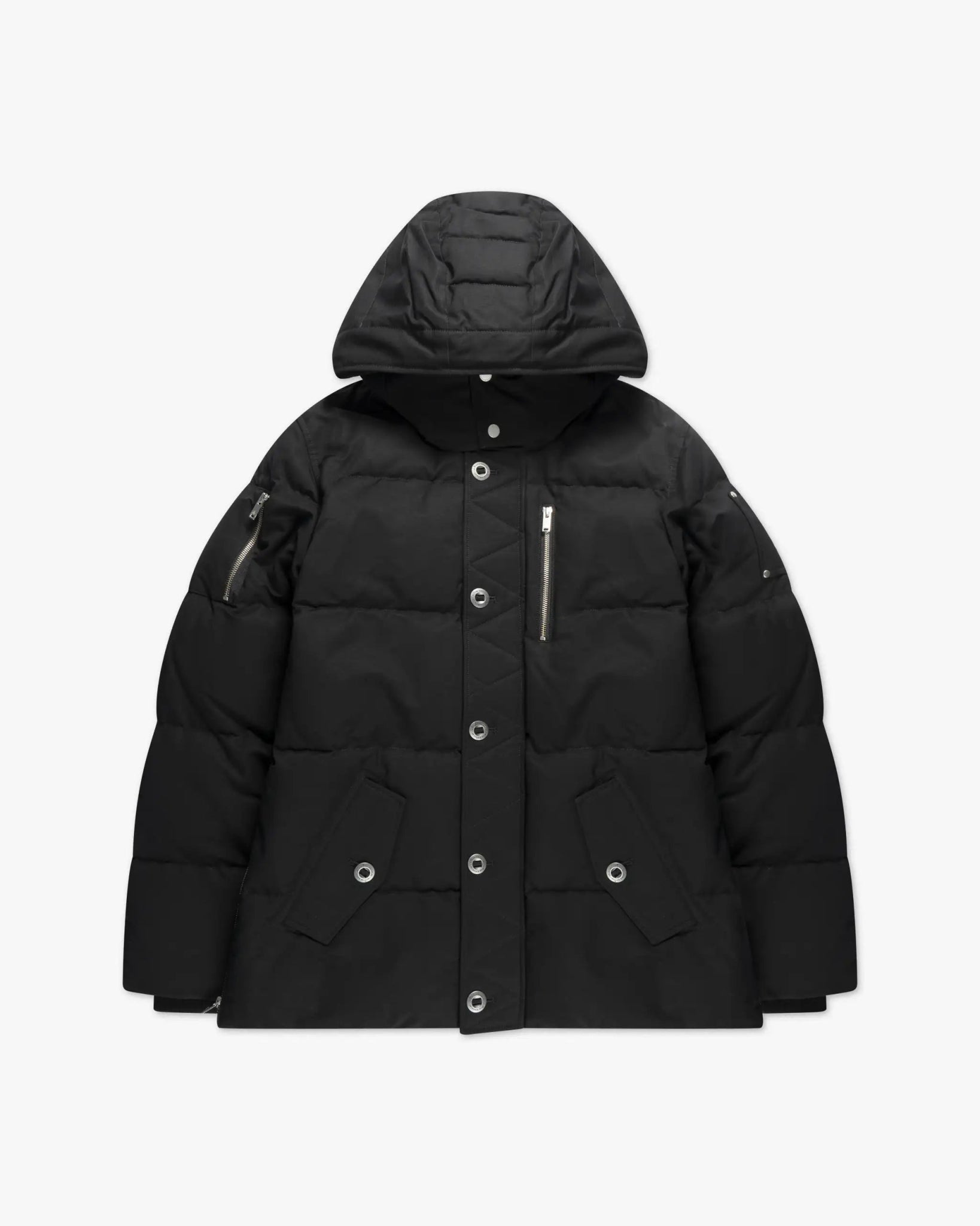 Schwarze Gefittete Icon 3Q Heavy Canvas Jacke von Moose Knuckles - Coats & Jackets MOOSE KNUCKLES