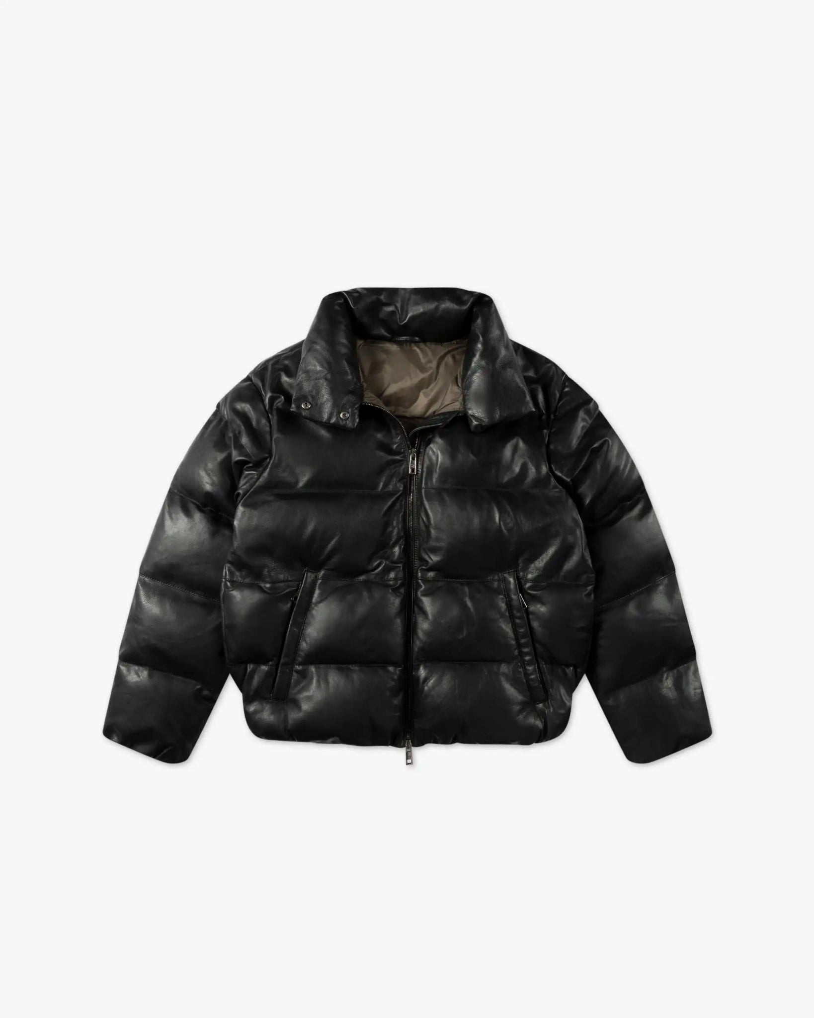 Schwarze Gefütterte Soft Nappa Daunen Jacke von Giorgio Brato - Coats & Jackets GIORGIO BRATO