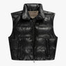 Schwarze Gefütterte Soft Nappa Daunen Weste von Giorgio Brato - Vests GIORGIO BRATO