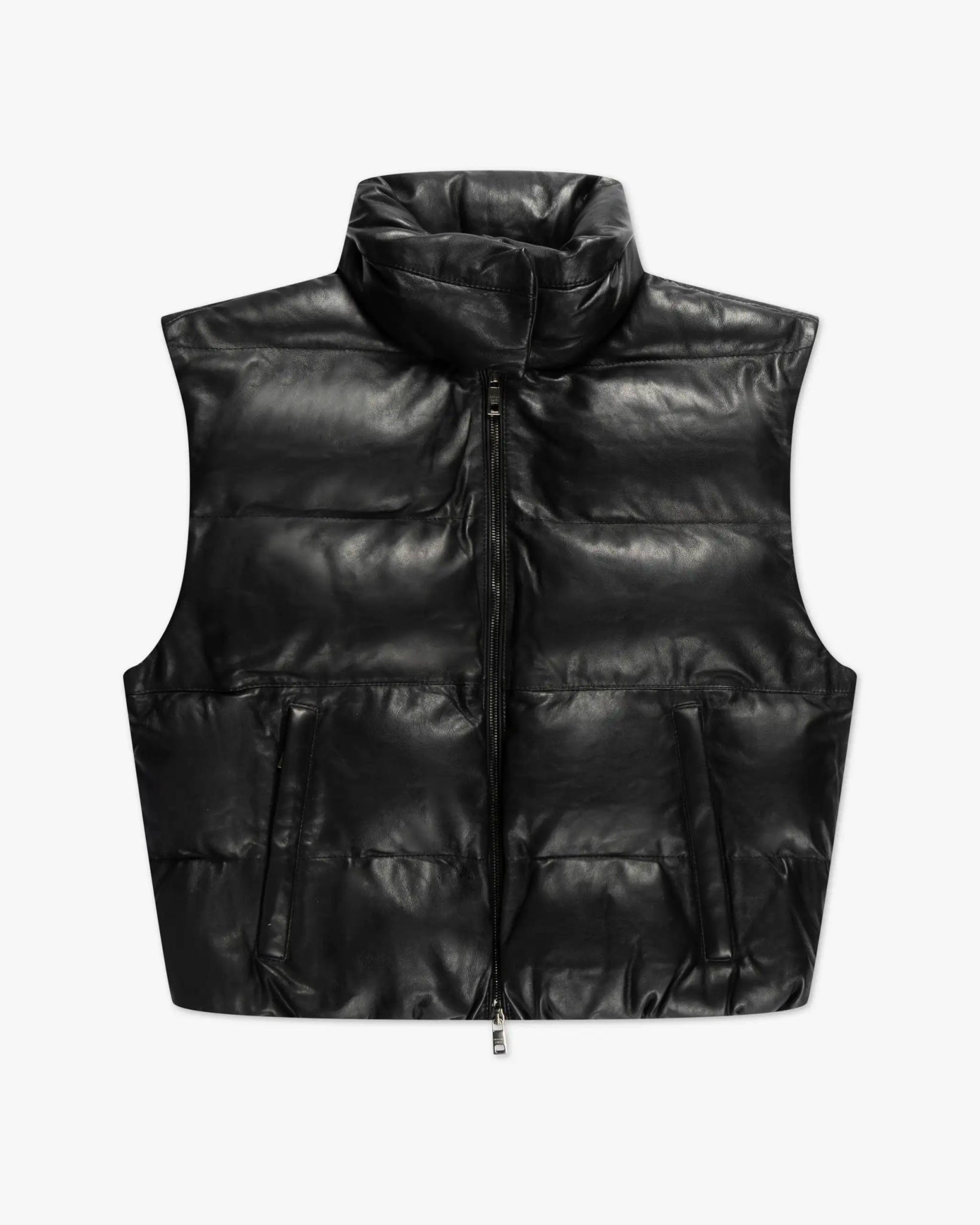 Schwarze Gefütterte Soft Nappa Daunen Weste von Giorgio Brato - Vests GIORGIO BRATO