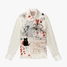 Schwarze - Katzen - Print - Bluse von Kitagi - Blouses KITAGI QUEEN