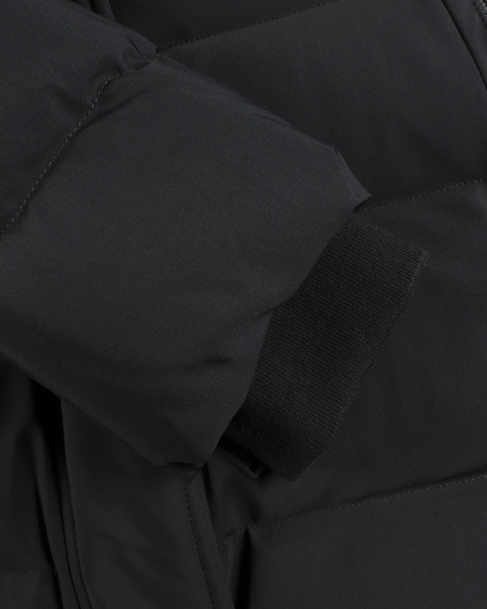Schwarze lange Heavy Canvas Slim Fit Jacke von Moose Knuckles - Coats & Jackets MOOSE KNUCKLES