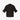 Schwarze Leinen Jersey Oversize Tunika von 120% Lino - Blouses LINO 120%