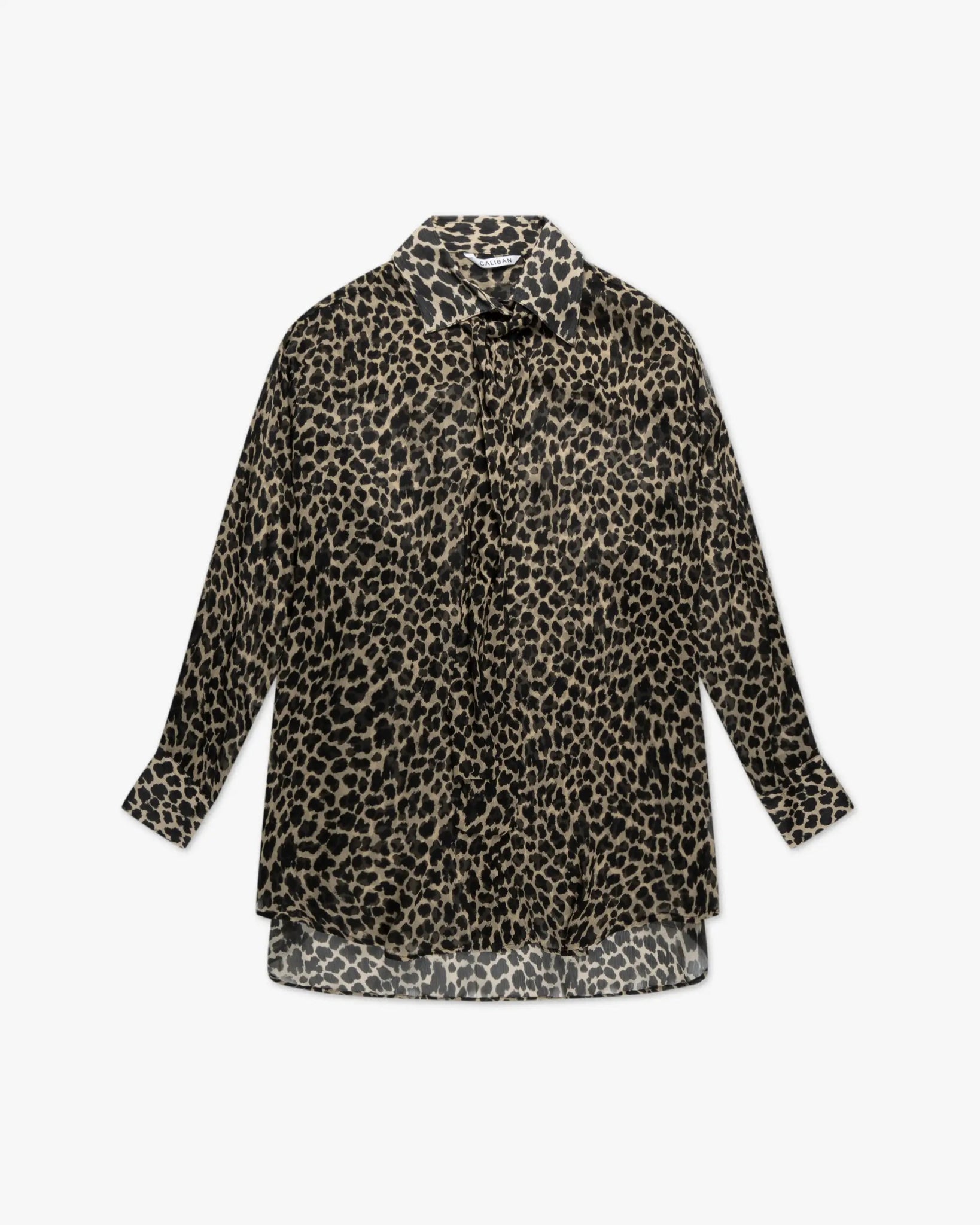 Schwarze Leo Crepe Bluse von Caliban - Blouses CALIBAN