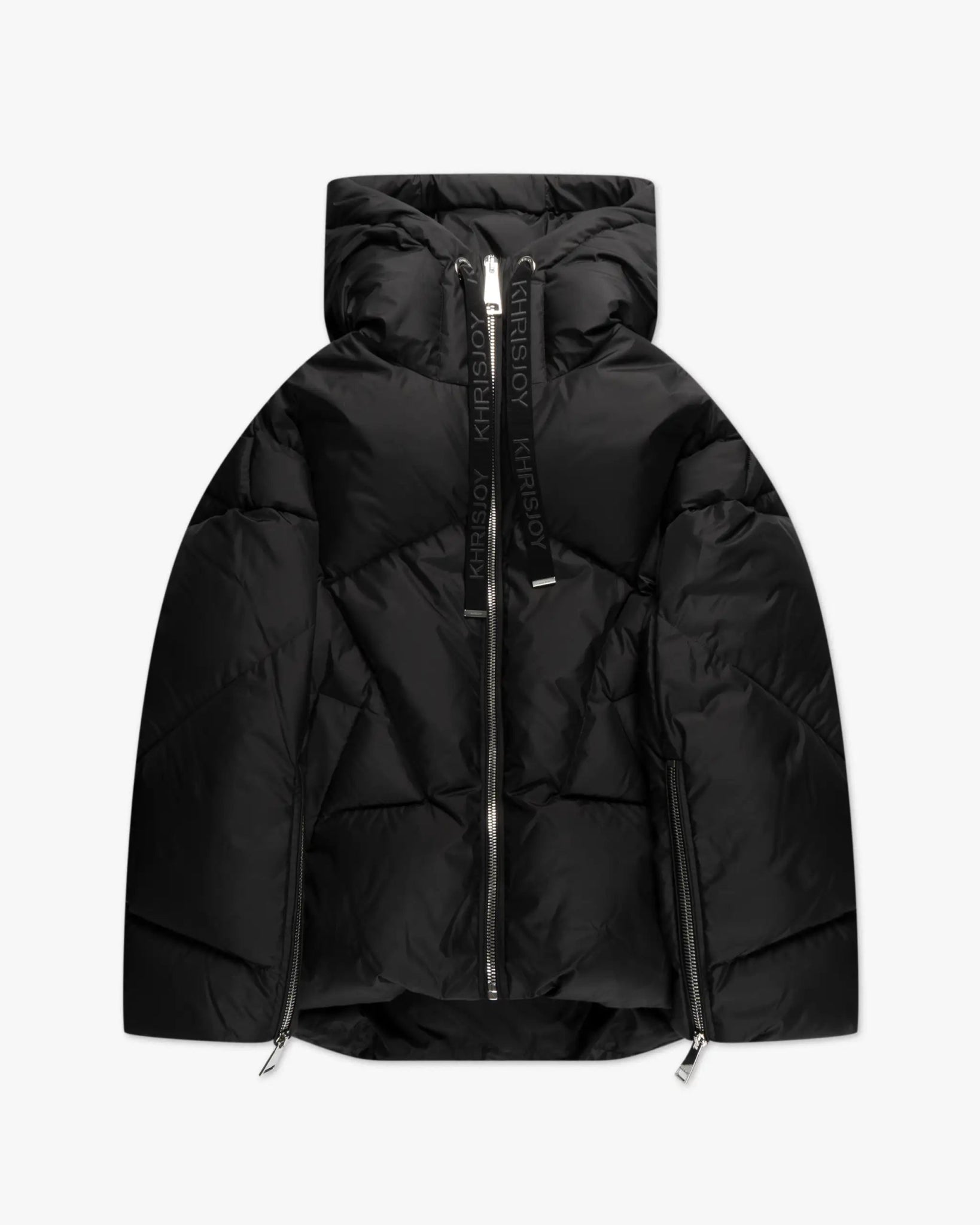 Schwarze Matte Icon Nylon Weste von Khris Joy - Coats & Jackets KHRISJOY