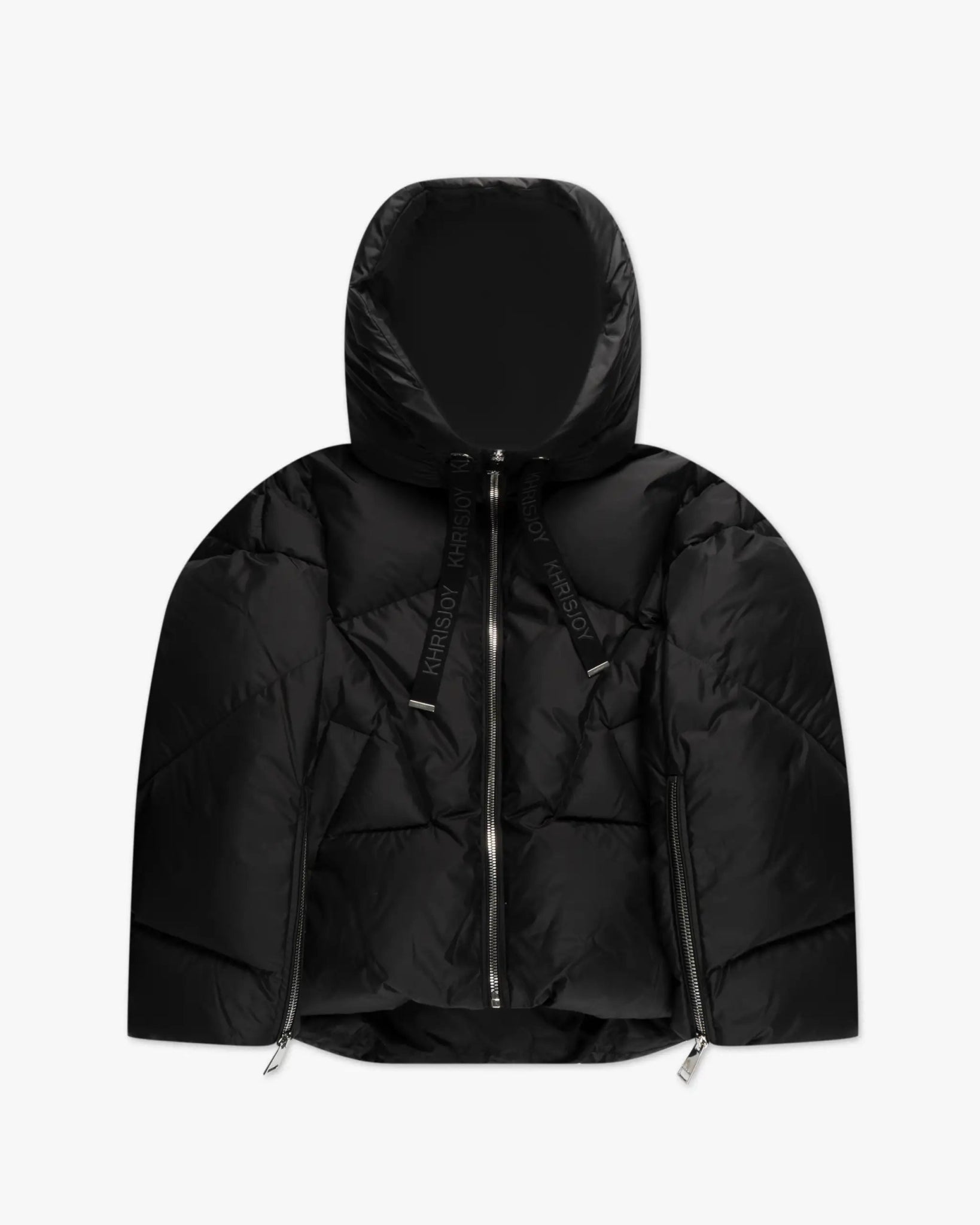 Schwarze Matte Icon Nylon Weste von Khris Joy - Coats & Jackets KHRISJOY