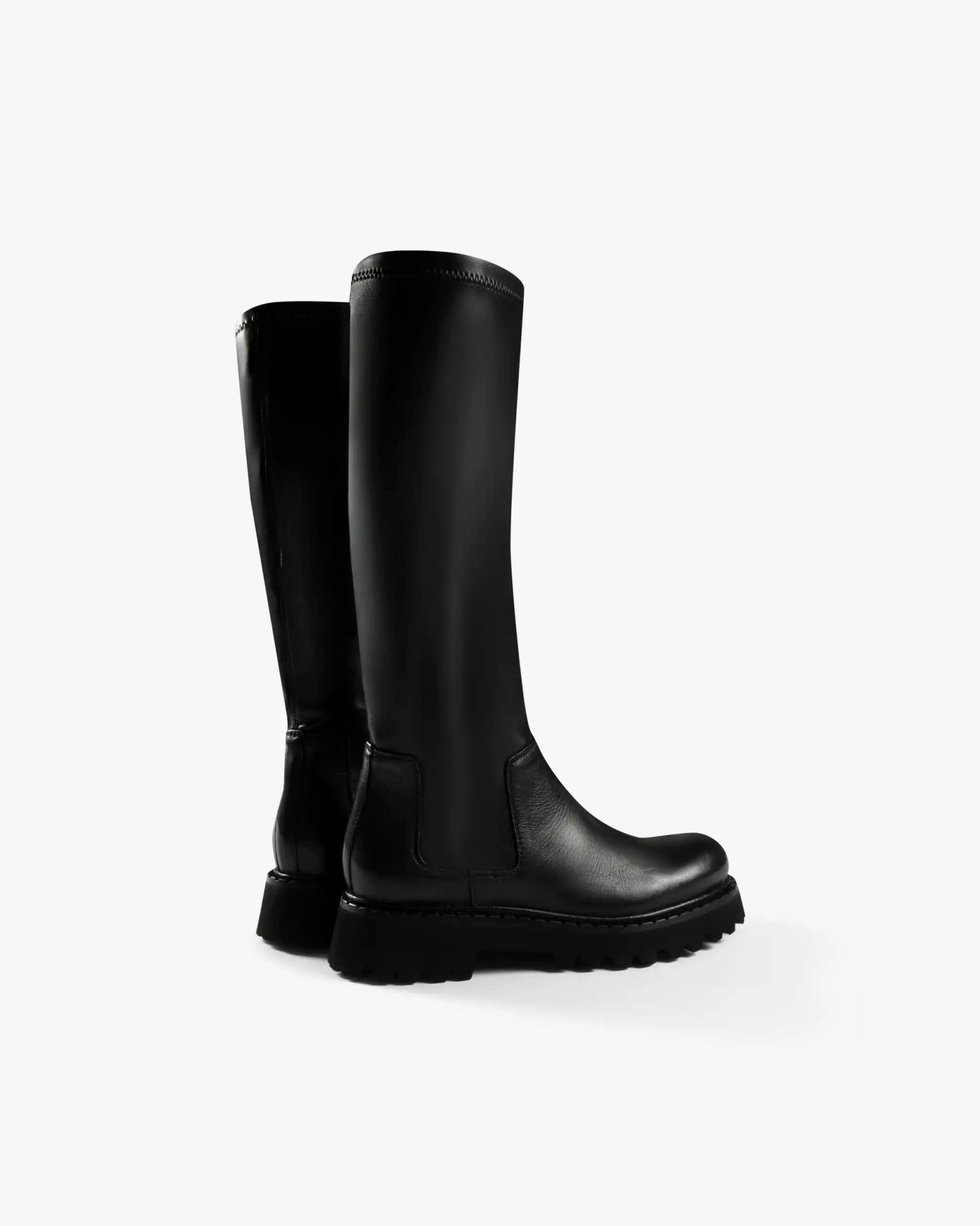 Schwarze Mittelhohe Nappa - Stiefel von Caiman - Shoes CAIMAN SHOES