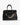 Schwarze Nappaleder - Tasche mit Schmuckbesatz und Schulterriemen von Mia Bag - Accessories MIA BAGS