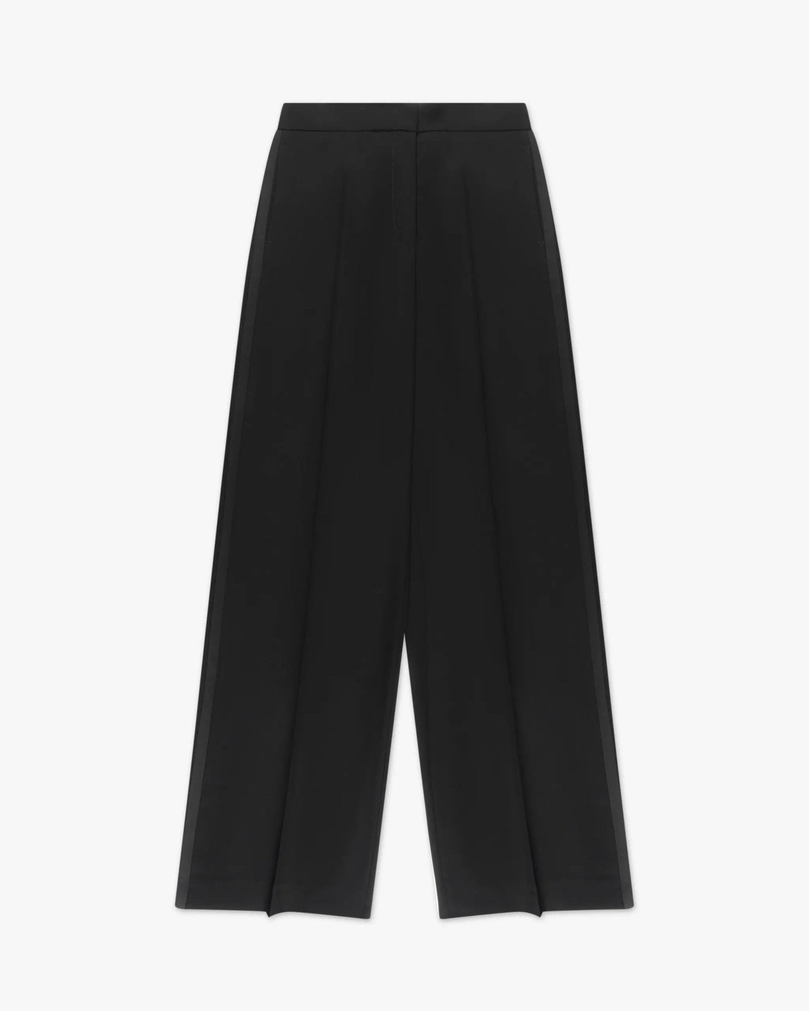 Schwarze Polyester Palazzo Wide Leg Hose von Black Label - Trousers F.I.TBLACKLABEL