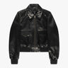 Schwarze Redley Leder Bomber Jacke von Nili Lotan - Coats & Jackets NILI LOTAN