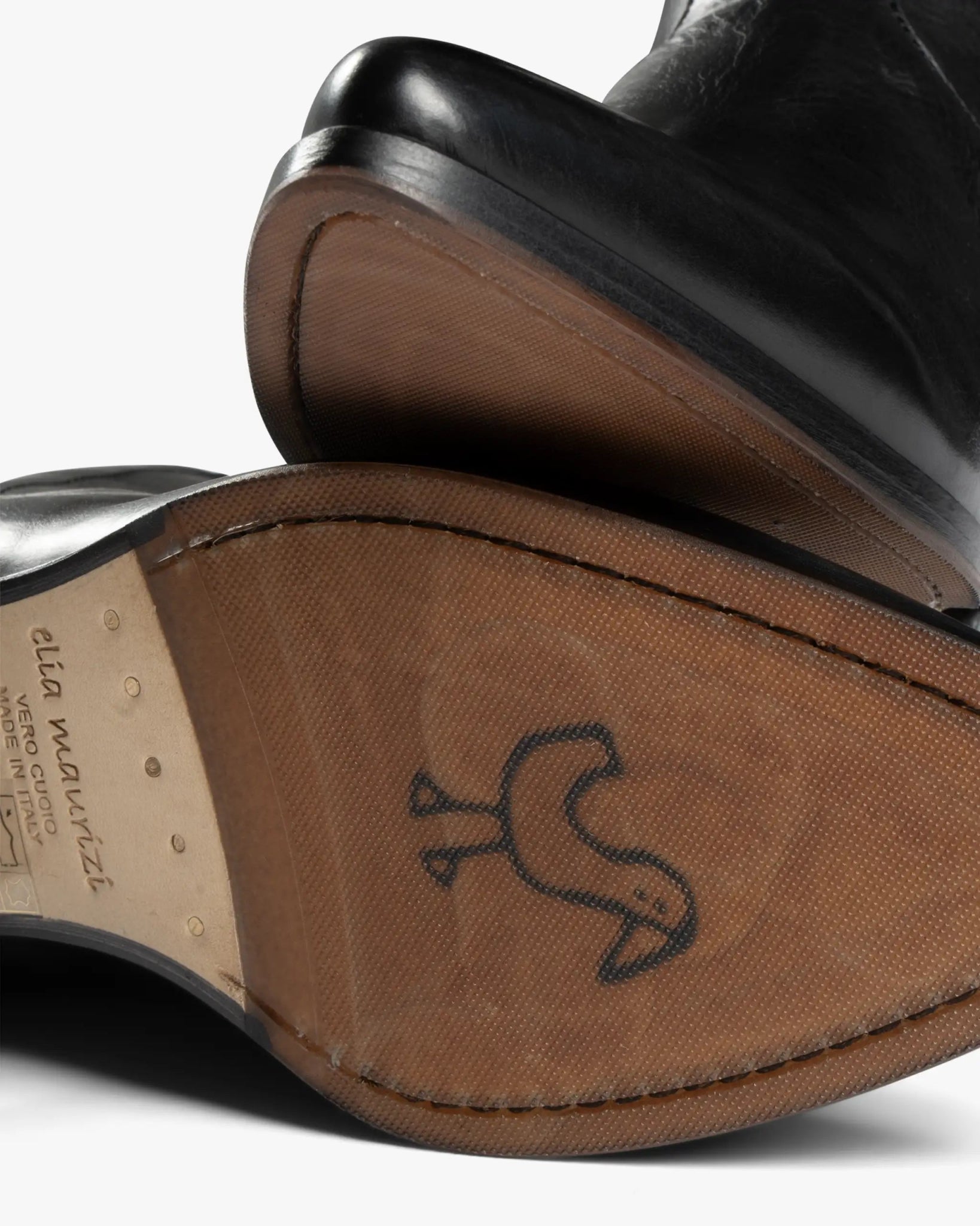 Schwarze Soft Nappa Zip Stiefelette von Elia Maurizi - Shoes ELIA MAURIZI
