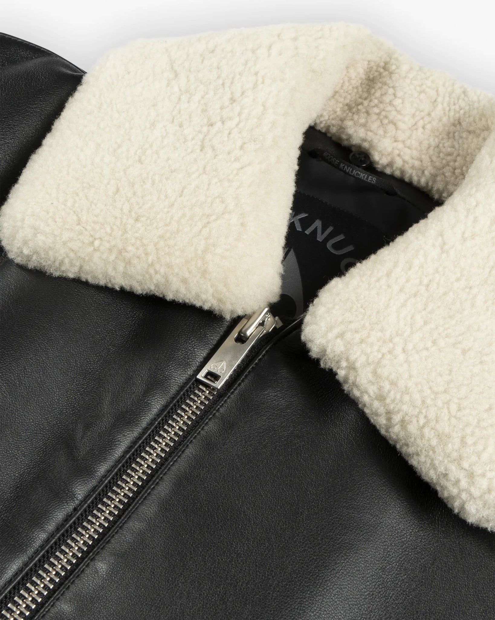 Schwarze Softnappa Lederjacke von Moose Knuckles - Coats & Jackets MOOSE KNUCKLES