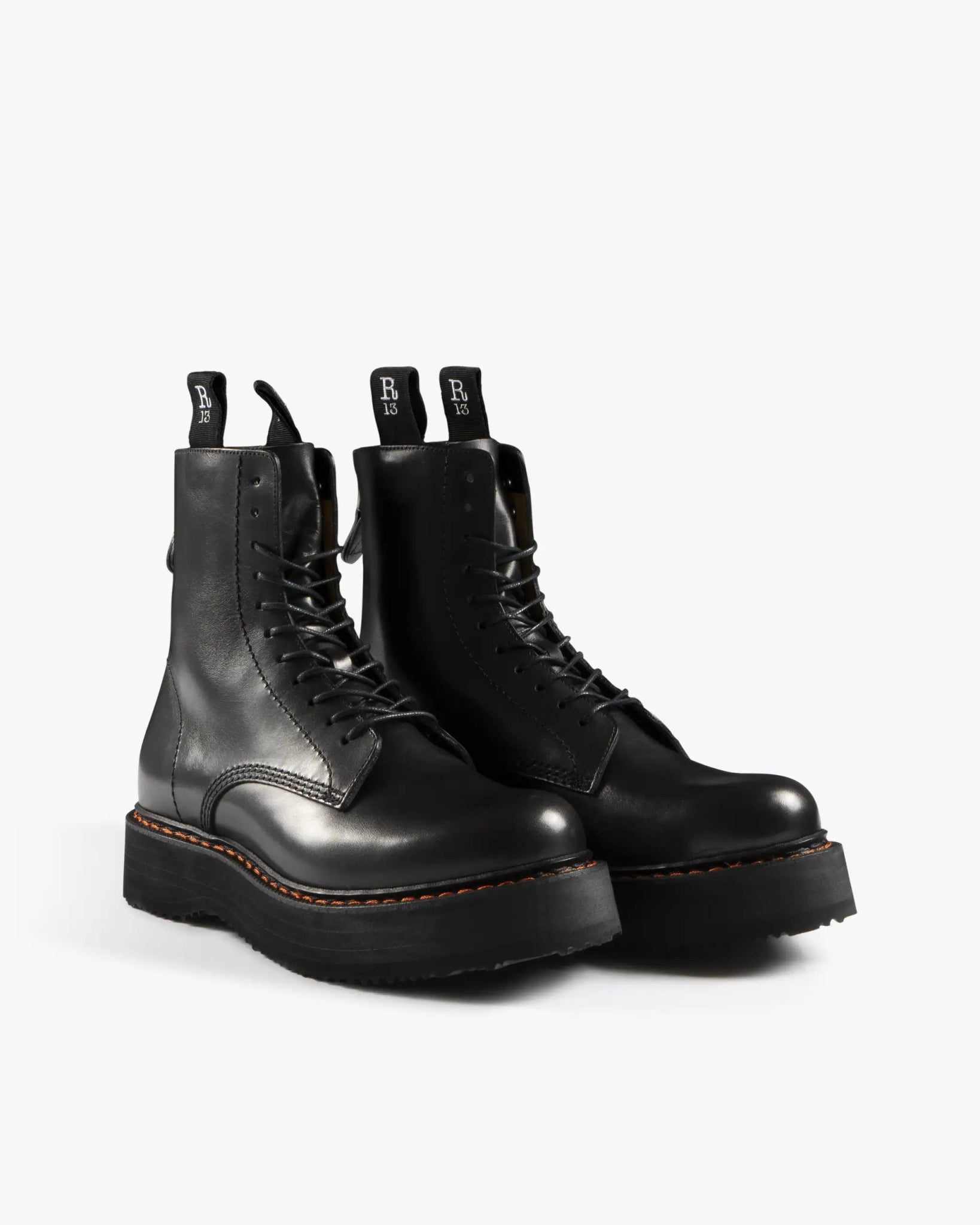Schwarze Stack Stiefel von R13 New York - Shoes R13 WOMEN