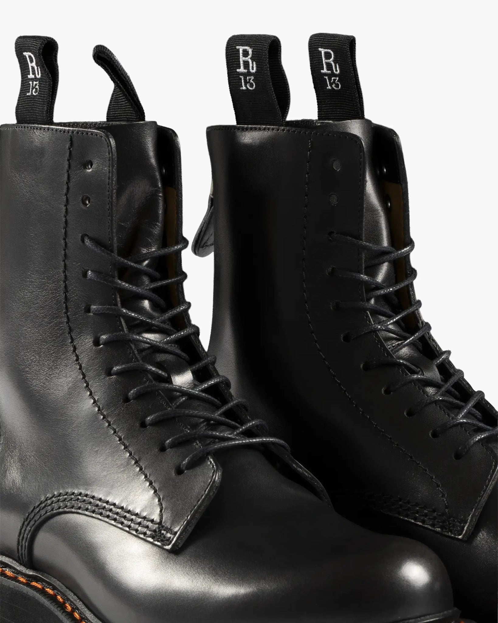 Schwarze Stack Stiefel von R13 New York - Shoes R13 WOMEN