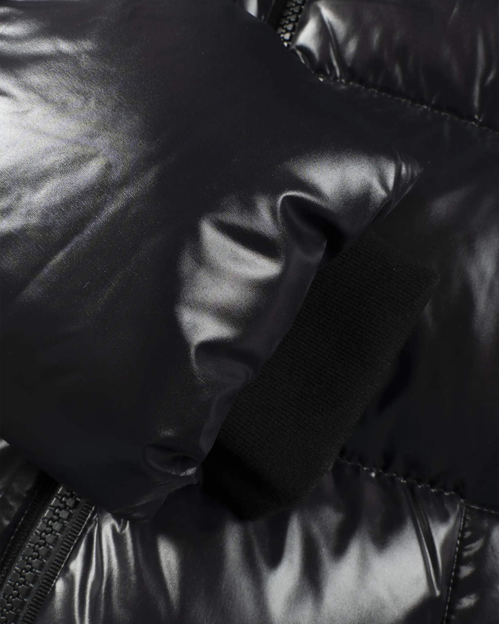 Schwarze Stepp Daunen Nylon Bomber Jacke von Moose Knuckles - Coats & Jackets MOOSE KNUCKLES