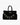 Schwarze Veloursledertasche mit Schmuckbesatz und Schulterriemen von Mia Bag - Accessories MIA BAGS