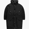 Schwarzer Double Layer Parker von Mordecai - Coats & Jackets MORDECAI