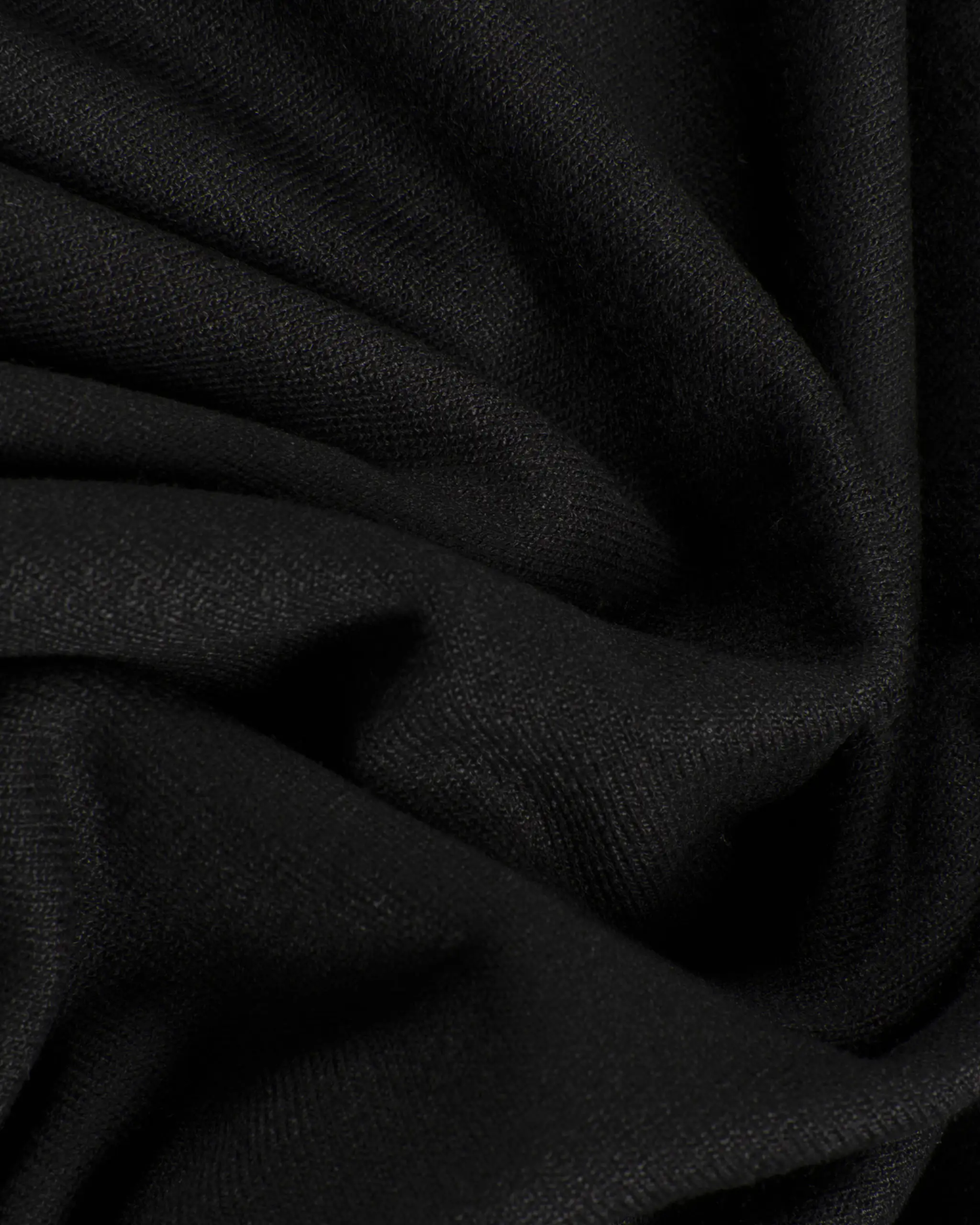 Schwarzer Körpernaher Shirt Rolli von Majestic Filatures Deluxe - Shirts MAJESTIC