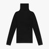 Schwarzer Körpernaher Shirt Rolli von Majestic Filatures Deluxe - Shirts MAJESTIC