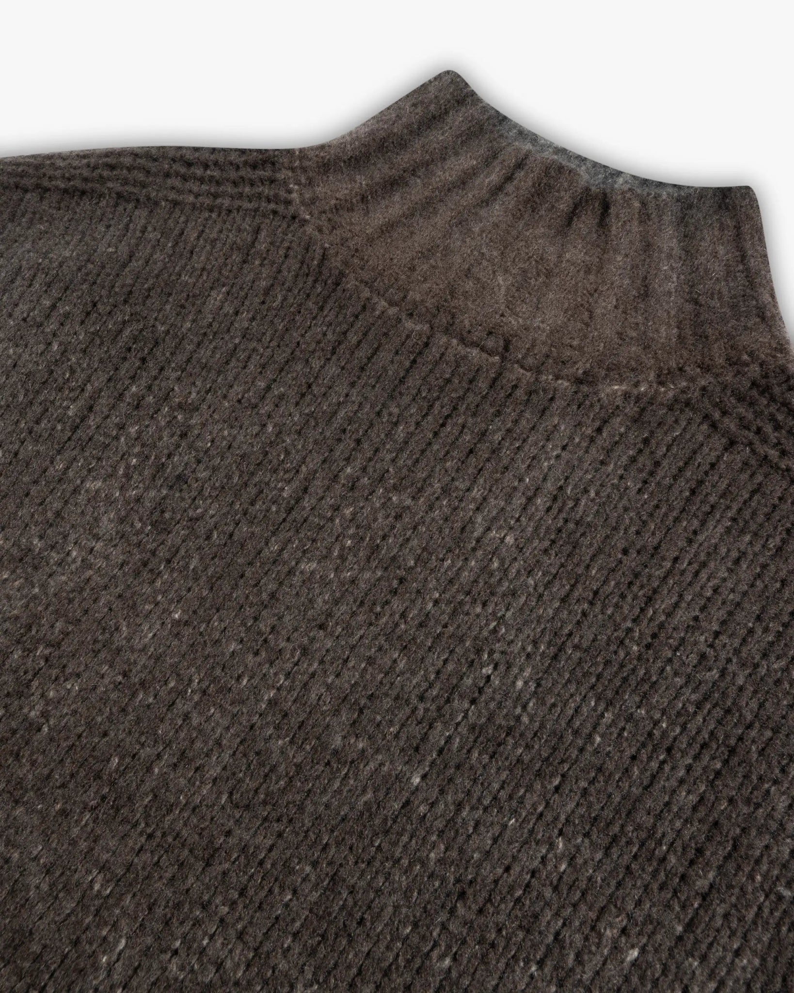 Schwarzer Strick Mix Stehkragen Pullover von Avant Toi - Knitwear AVANT TOI