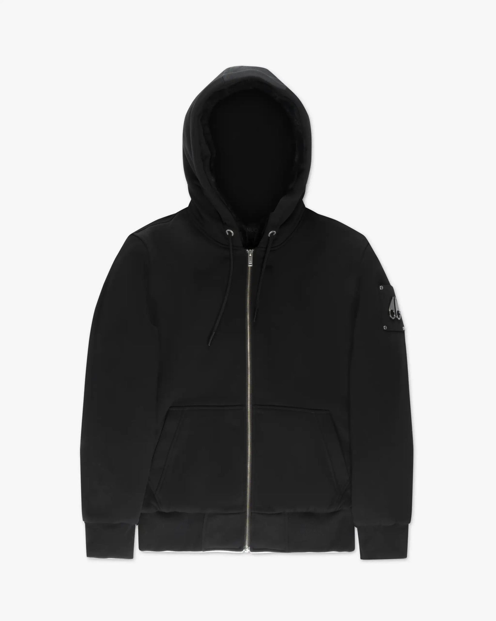 Schwarzer Unisex Icon Zip Sweater von Moose Knuckles - Jumpers & Cardigans MOOSE KNUCKLES