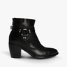 Schwarzer weicher Nappa Biker Stiefel von Rocco P - Shoes ROCCO P