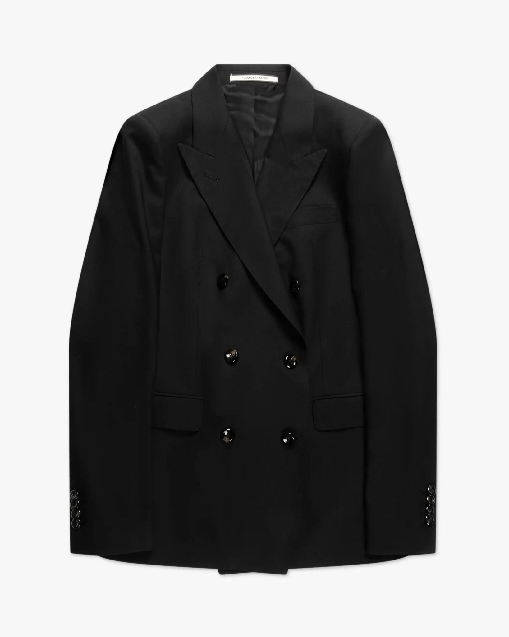 Schwarzer Zweireiher Blazer von Tagliatore - Blazers TAGLIATORE