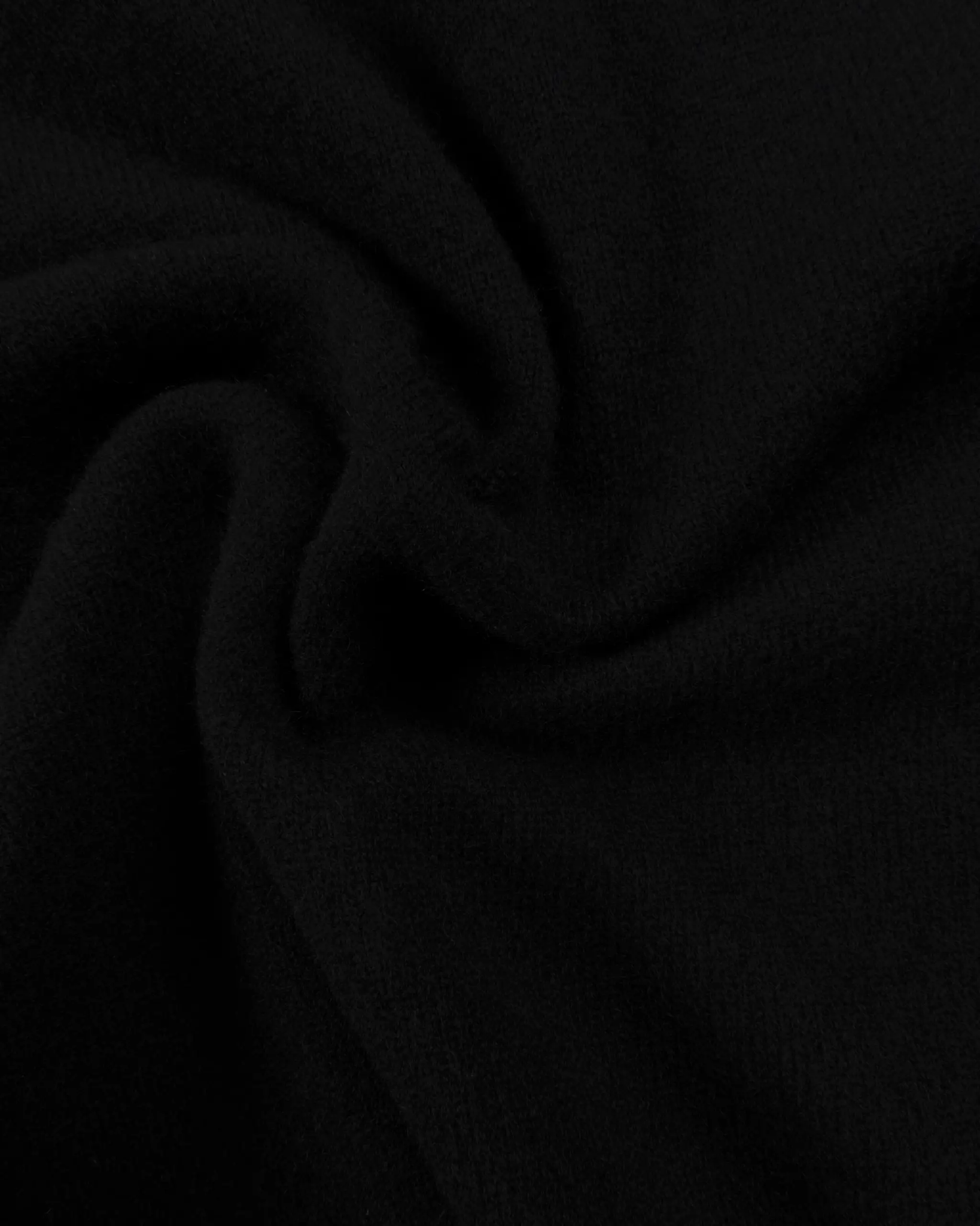 Schwarzes 2 Fädiges Cashmere Halbarm Boxy Shirt von Lunaria - Knitwear LUNARIA