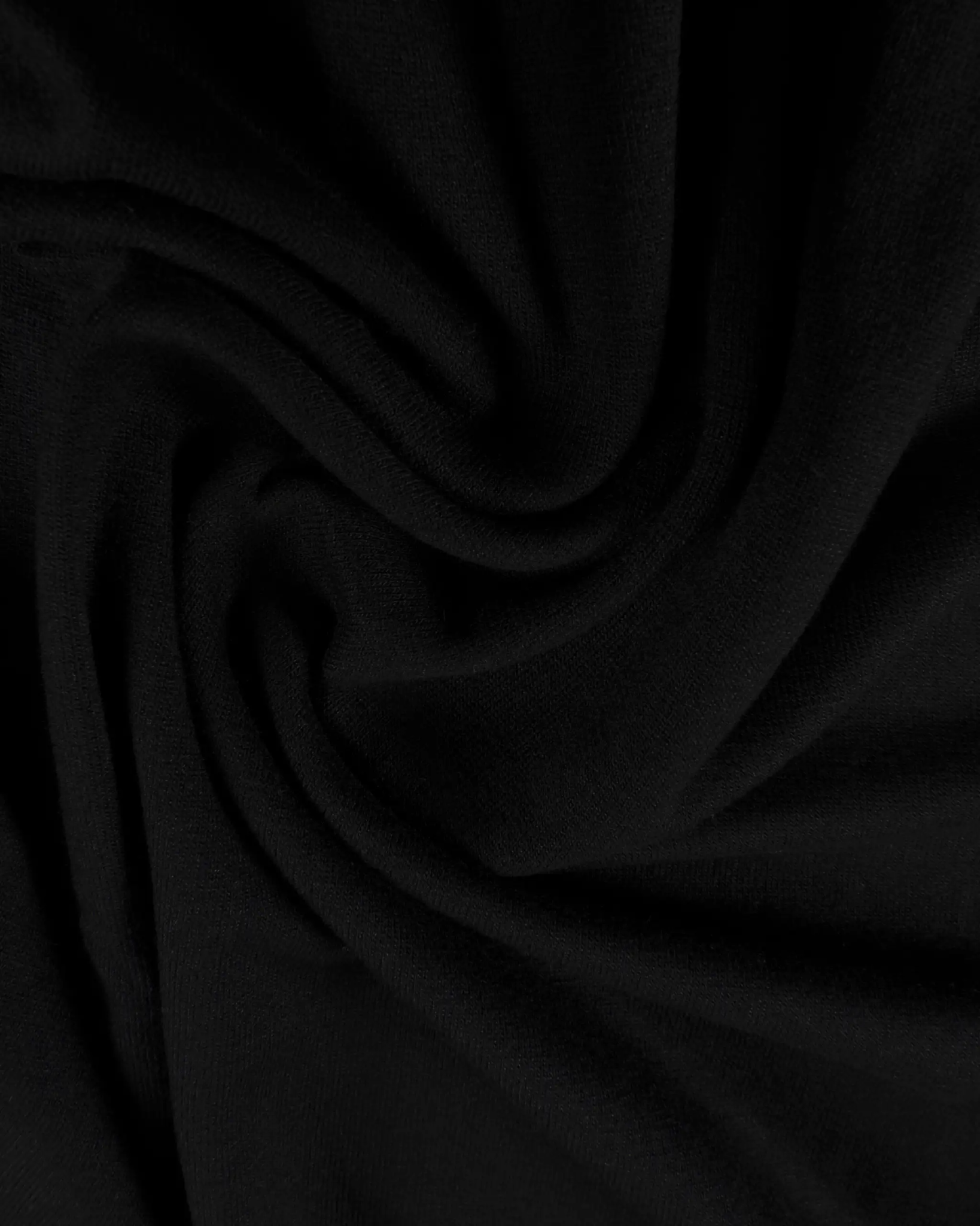 Schwarzes Halbarm Rundhals Basic Shirt von Majestic Filatures Deluxe - Shirts MAJESTIC