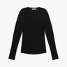 Schwarzes Long Sleeve Open Crew Neck T-Shirt von Michael Stars - Shirts MICHAEL STARS