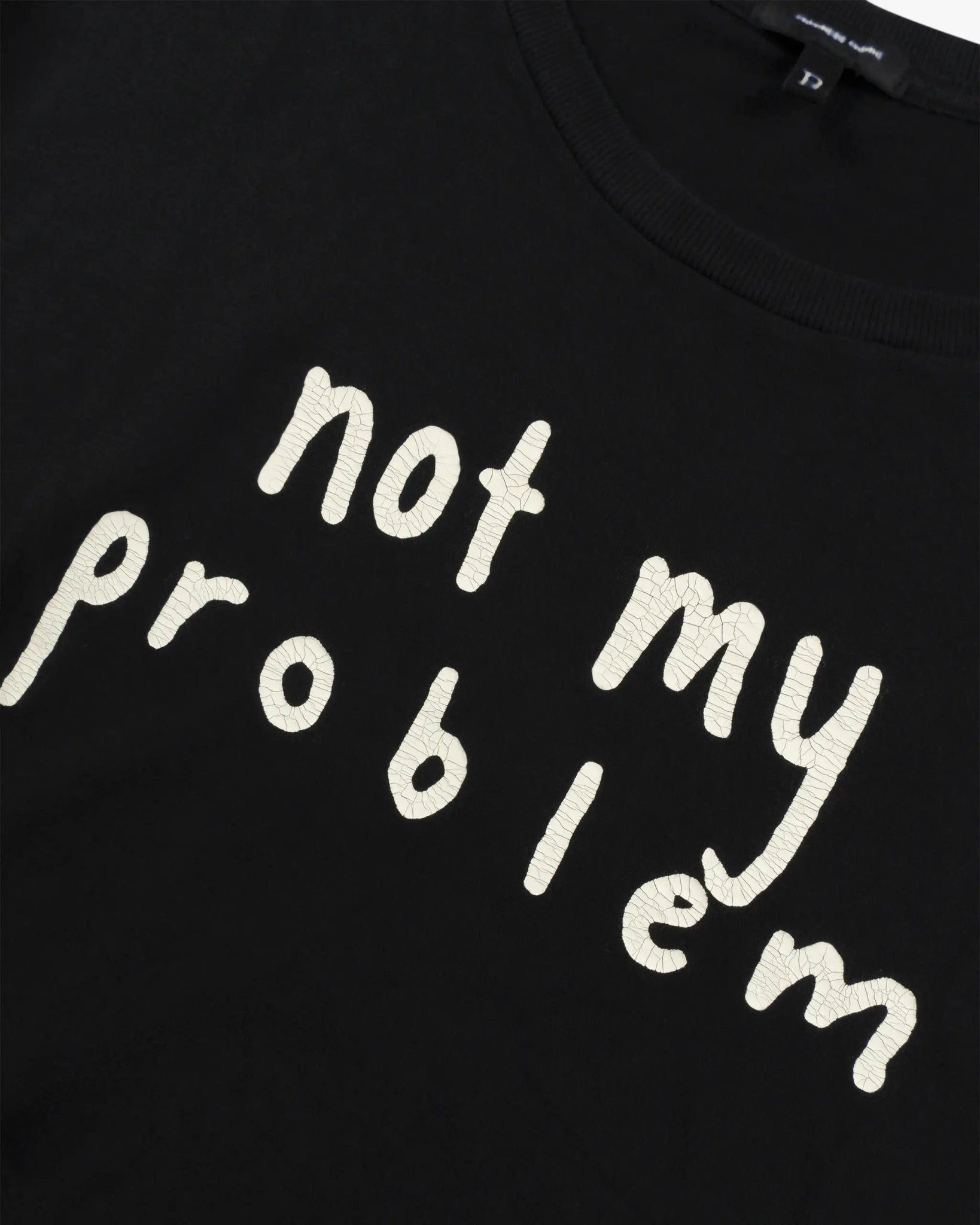 Schwarzes Not my problem boy T-Shirt von R13 New York - Shirts R13 WOMEN