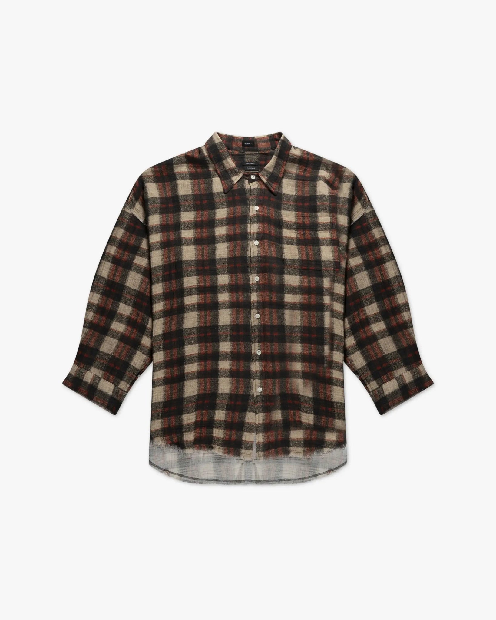 Schwarzes Shredded Seam Drop Neck Hemd von R13 - Shirts R13 WOMEN