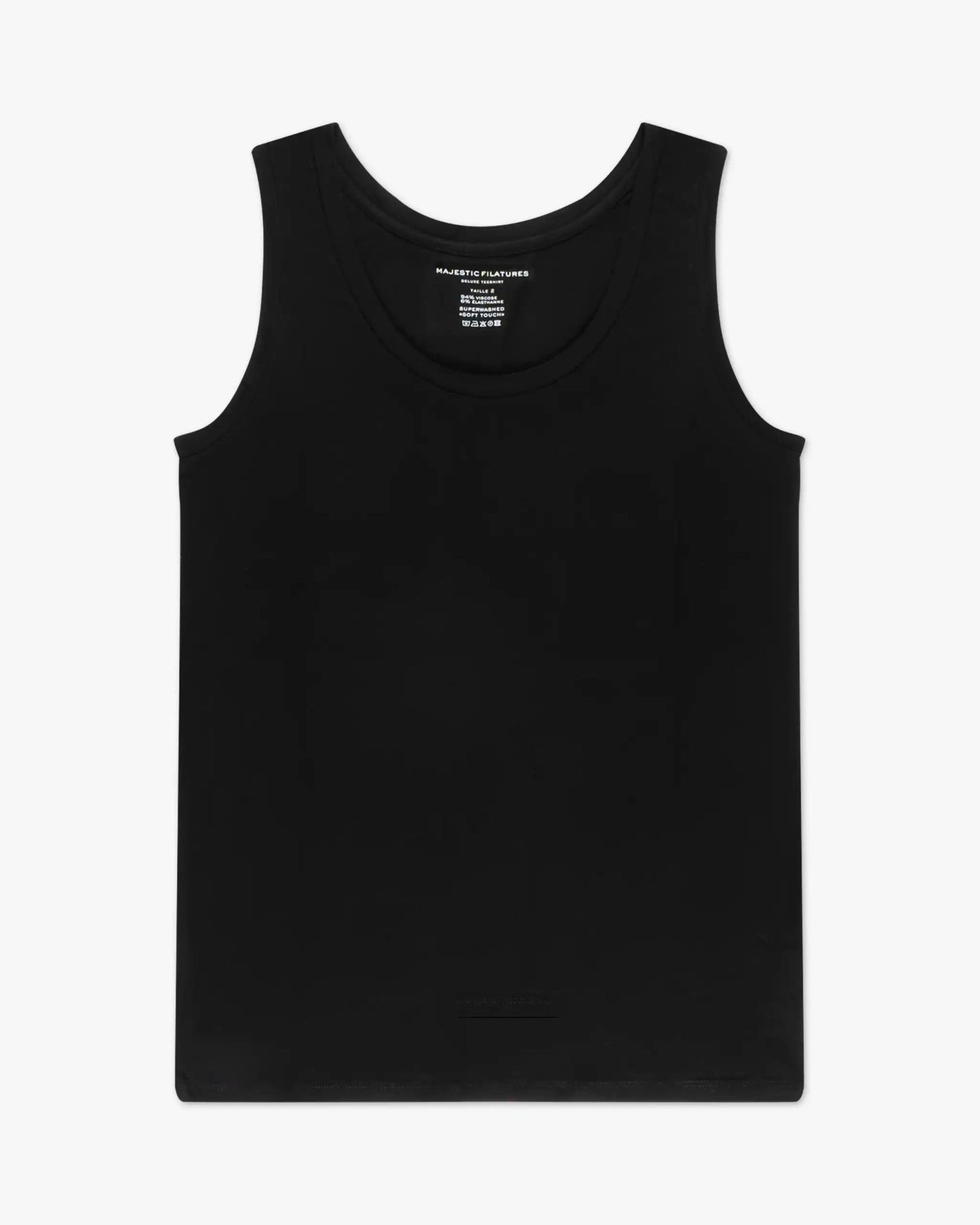 Schwarzes Unterzieh Tank Shirt von Majestic Filatures Deluxe - Shirts MAJESTIC