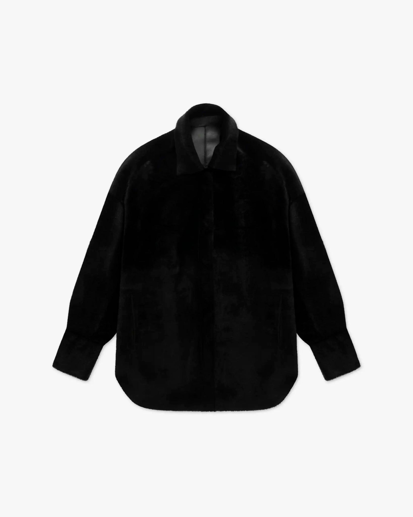 Schwarzes Wendbares Rasiertes Lammfell Überhemd von Salvatore Santoro - Coats & Jackets SALVATORE S.