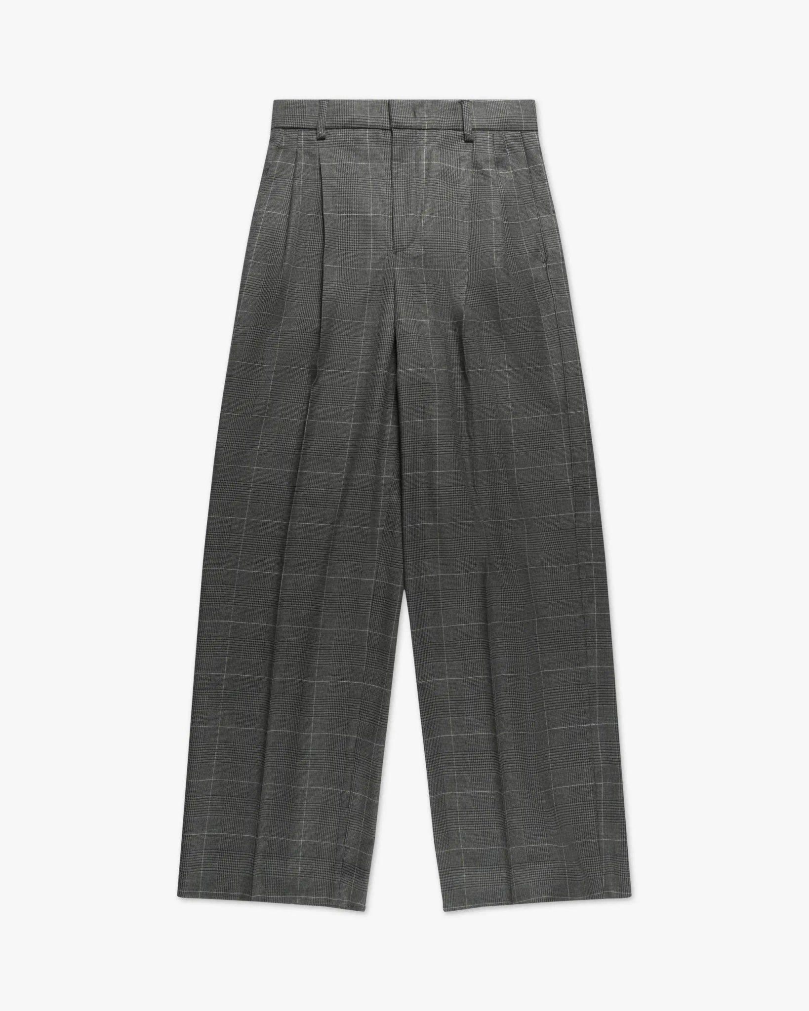 Schwarzgrauer Lange Bundfalten Hose von ROSSI - Trousers ROSSI