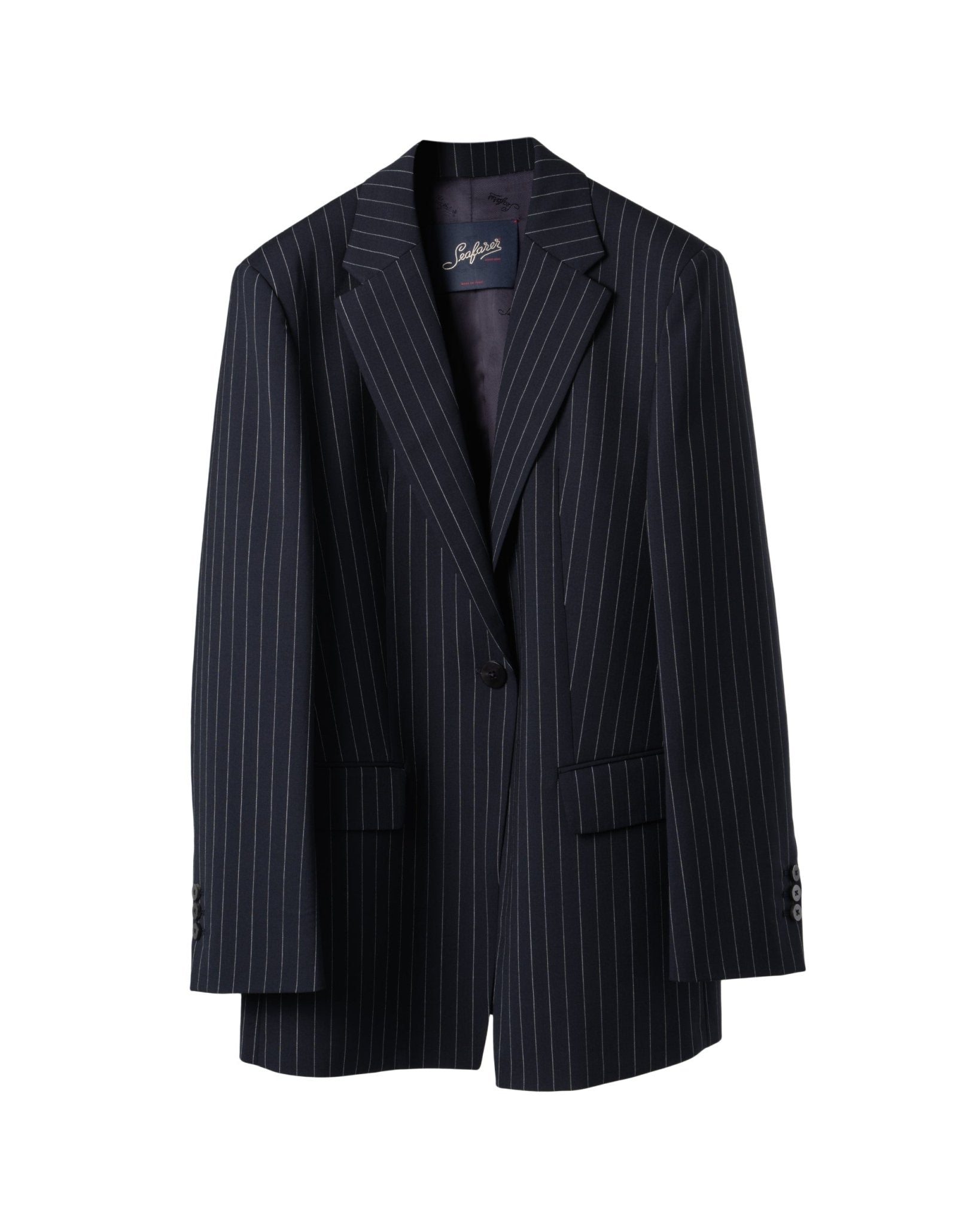 SEAFARER | OVERSIZE WOOL PIN STRIPE BLAZER - Blazers SEAFARER