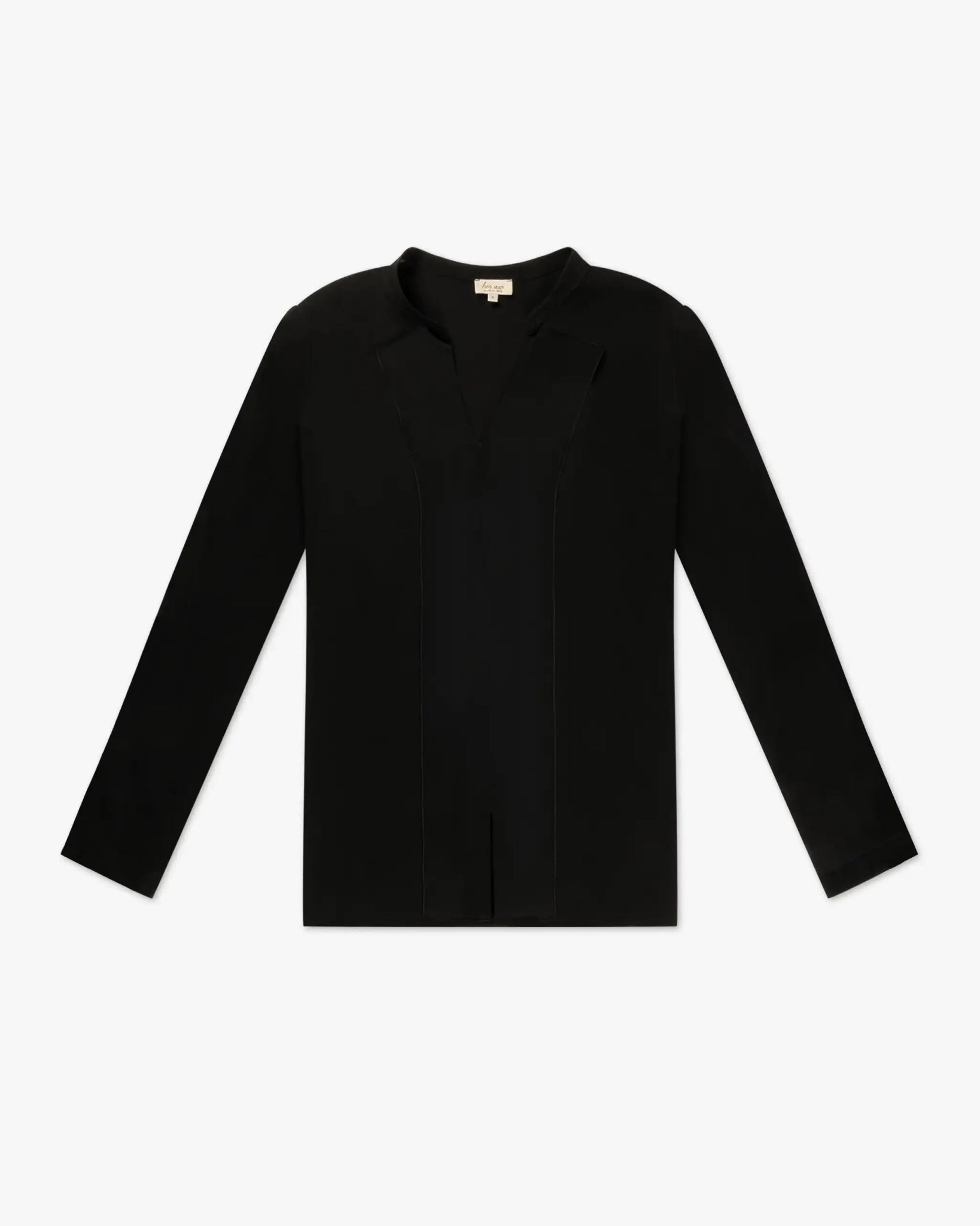 Seide Viskose Crêpe Rüschenbluse von Her Shirt - Blouses HER SHIRT