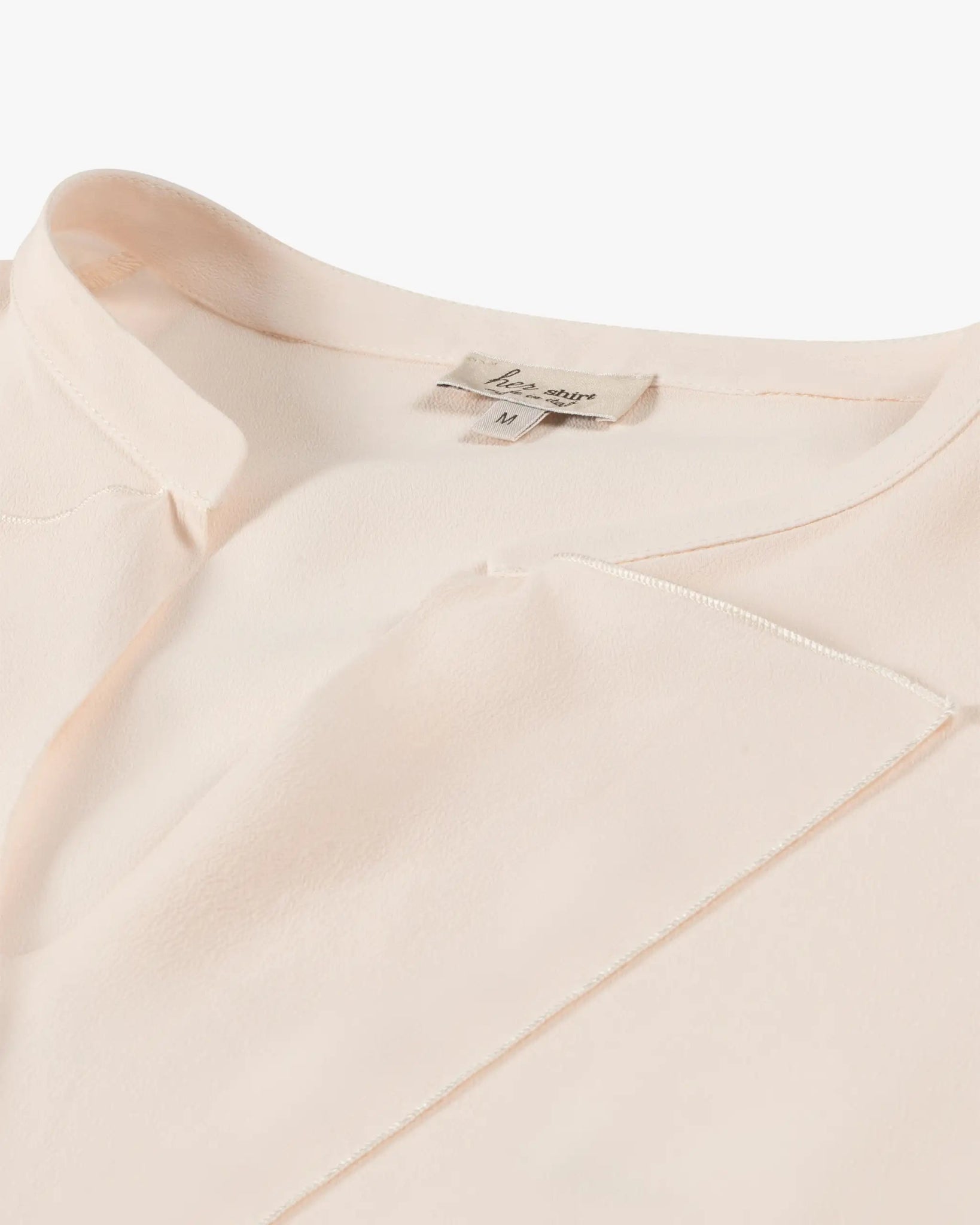 Seide Viskose Crêpe Rüschenbluse von Her Shirt - Blouses HER SHIRT