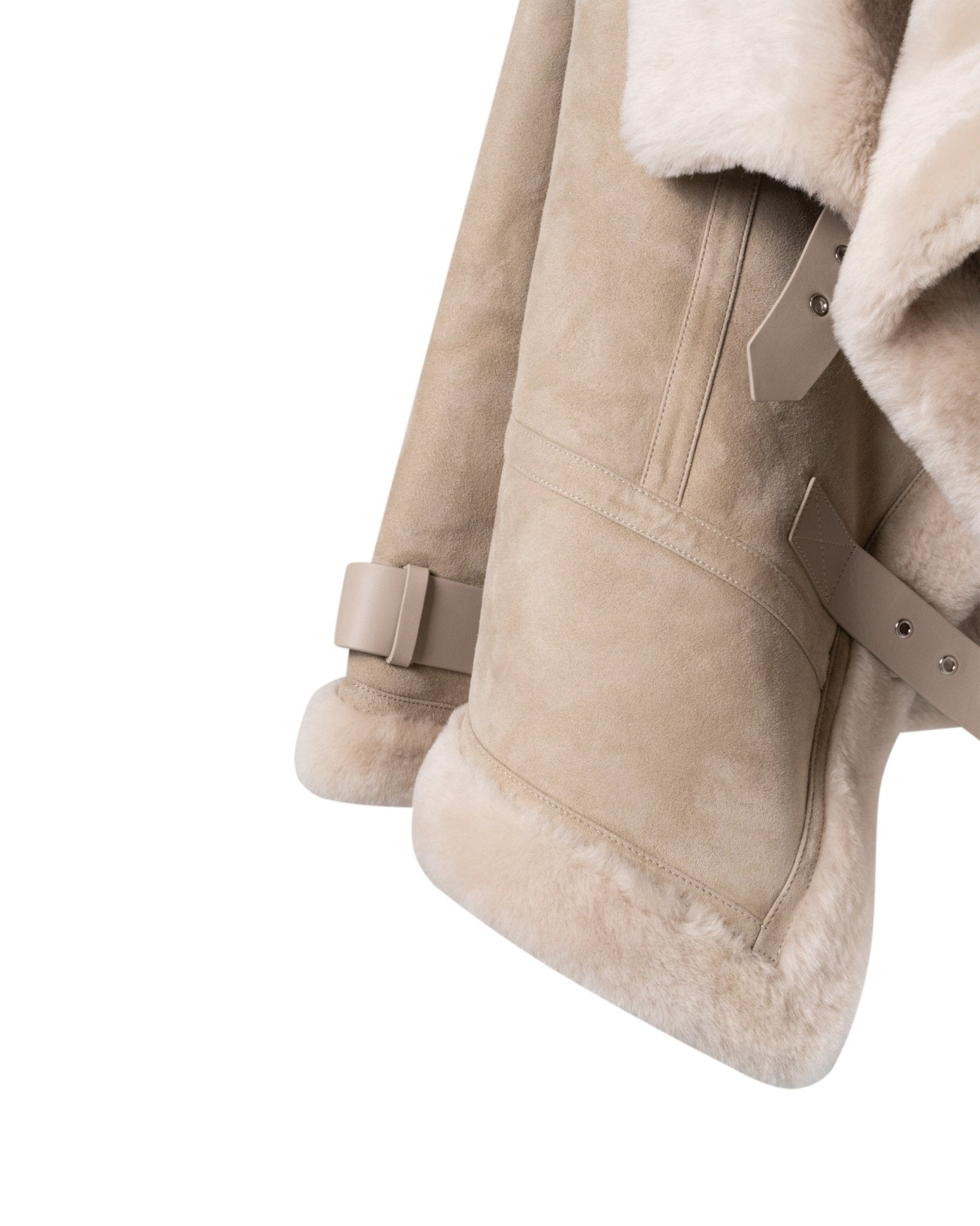SHOREDITCH SKI CLUB | DARLING SUEDE SHEARLING BOMBER - Coats & Jackets SHOREDITCH SKI