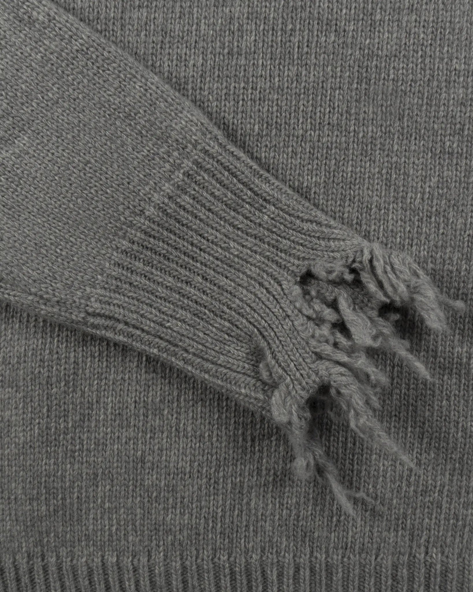 Silberner Rollkragenpulli im Destroyed Stil von Seafarer - Knitwear SEAFARER
