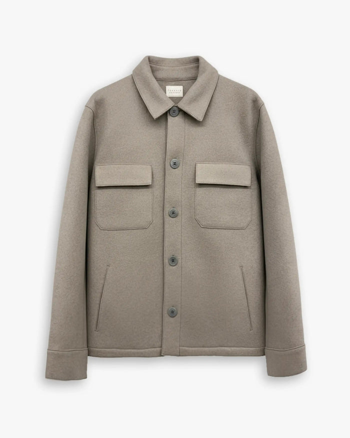 Silt Taupe Cashmere Jacke 2-fädig gewalkt von Lunaria