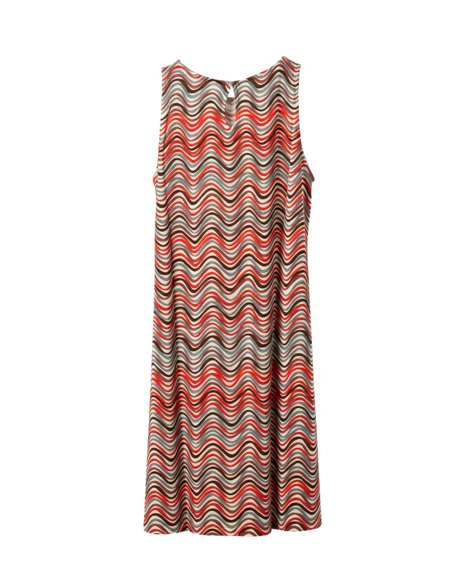 SIYU | CREW SLEEVELESS DRESS WAVE MIX DESIGN - Dresses SIYU