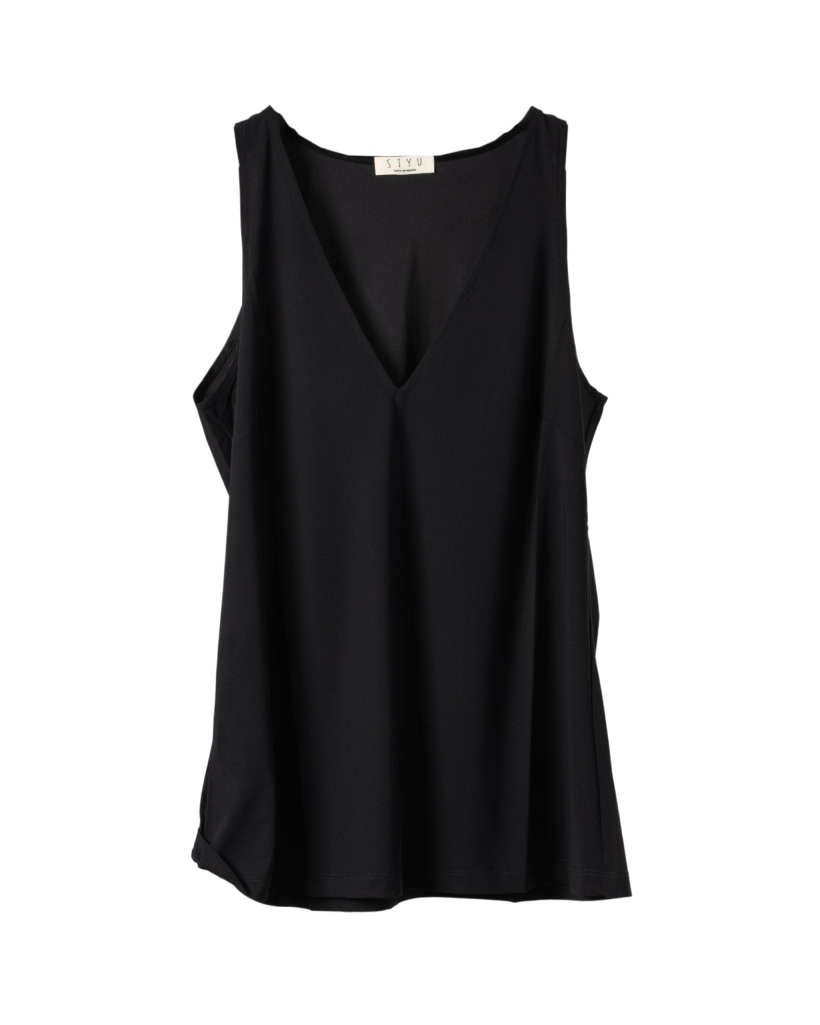SIYU | SLEEVELESS SOLID COLOR V - TOP - Shirts SIYU